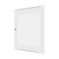 Dveře prosklené s ventilačními otvory, m