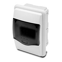 FAMATEL Skříň NUOVA 3504 4TE pod omítku průhledné dveře IP40