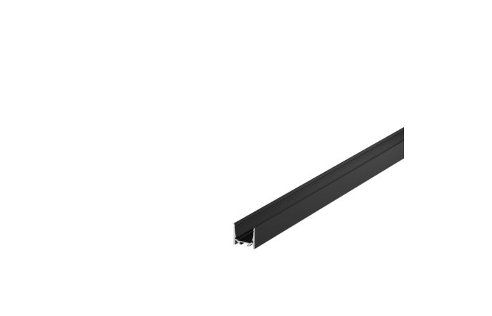 GRAZIA 20 LED nástavbový profil, standardní, hladký, 3m, černá
