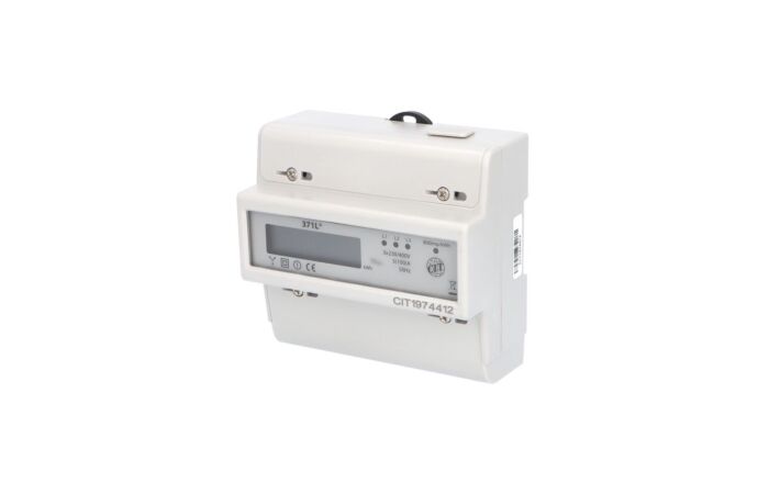 ELEMAN Elektroměr EDIN 371L, 100A, 7TE, LCD, 3-fázový, 1-tarif, podružný