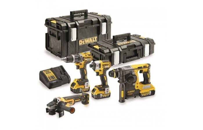 DeWALT Sada DCH273 + DCD796 + DCG405 + DCF887 / AKU bezuhlíková sada nářadí