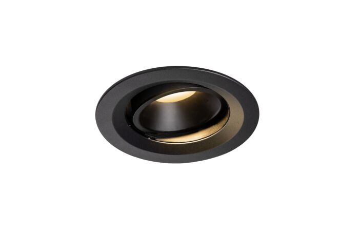 SLV Svítidlo LED NUMINOS® MOVE DL M, vnitřní zápustné stropní černá/černá 2700 K 55° otočné a výkyvné