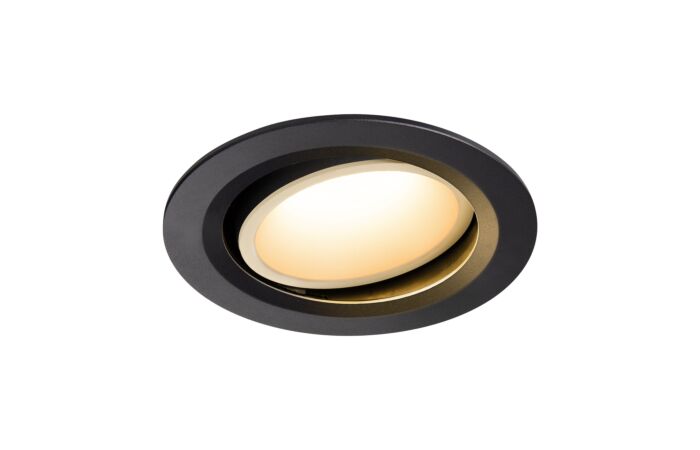 NUMINOS® MOVE DL L, vnitřní LED zápustné stropní svítidlo černá/bílá 2700 K 55° otočné a výkyvné