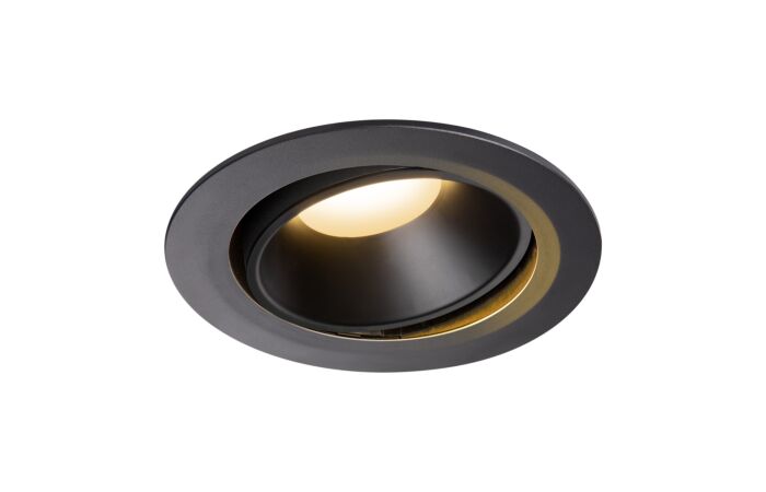 SLV Svítidlo LED NUMINOS® MOVE DL XL, vnitřní zápustné stropní černá/černá 2700 K 20° otočné a výkyvné