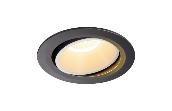 SLV Svítidlo LED NUMINOS® MOVE DL XL, vnitřní zápustné stropní černá/bílá 2700 K 20° otočné a výkyvné