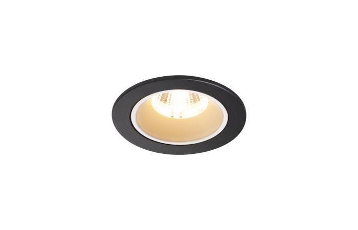 NUMINOS® DL S, vnitřní LED zápustné stropní svítidlo černá/bílá 2700 K 20° včetně listových pružin