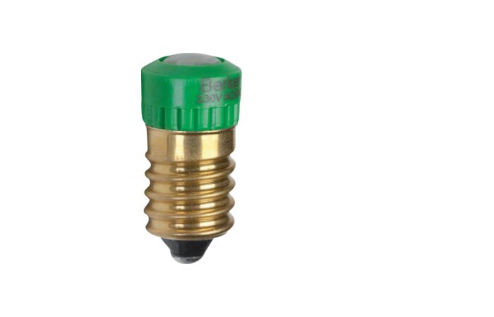 Žárovka LED 230V E14 zelená BERKER