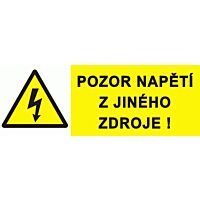 Tab."POZOR NAP. Z JIN. ZDROJE" 7,4x2,6 F