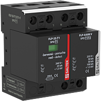 SALTEK Ochrana FLP-25-T1-V/1+1 přepětí kombinovaná vhodné pro 1-fázový systém TT, 50 kA (10/350)