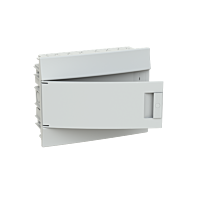 ABB LUCA10-Rozvodnice modulovéRozvodnice zapuštěná IP4112M, Mistral41F vč. NPE, plná dvířka 1SLM004102A1103