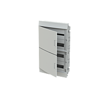 ABB LUCA10-Rozvodnice modulovéRozvodnice zapuštěná IP4172M, Mistral41F vč. NPE, plná dvířka 1SLM004102A1110
