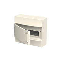ABB Skříň Mistral41W 12TE vč. NPE, na omítku, neprůhledné plastové dveře, IP41