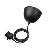 IKEA Kabel HEMMA závěsný s objímkou E27 1,8 m, barva černá