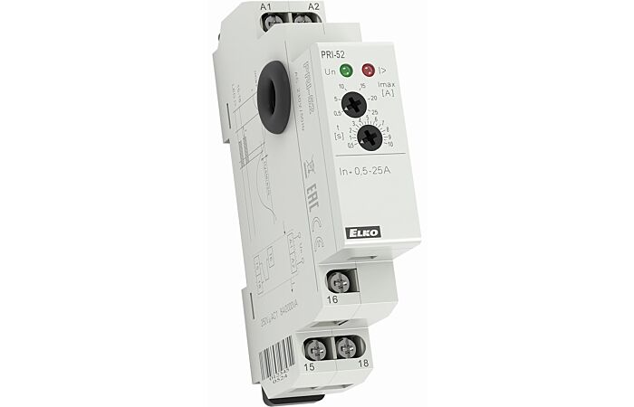Relé PRI-52 0,5-25A 230VAC