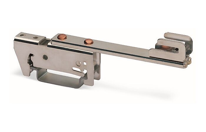 WAGO Držák 790-300 přípojnice Cu 10x3mm jednostranný rovný stříbrná