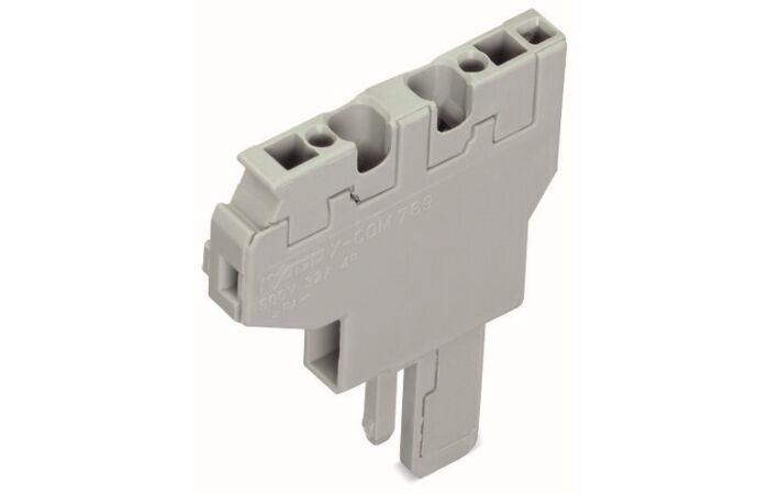 WAGO Modul 769-504 2vodičový počáteční s pružinovou svorkovnicí CAGE CLAMP® 4 mm², šedá