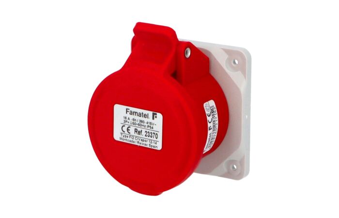 FAMATEL Zásuvka 16/400V 4pól IP44 vestavná přímá