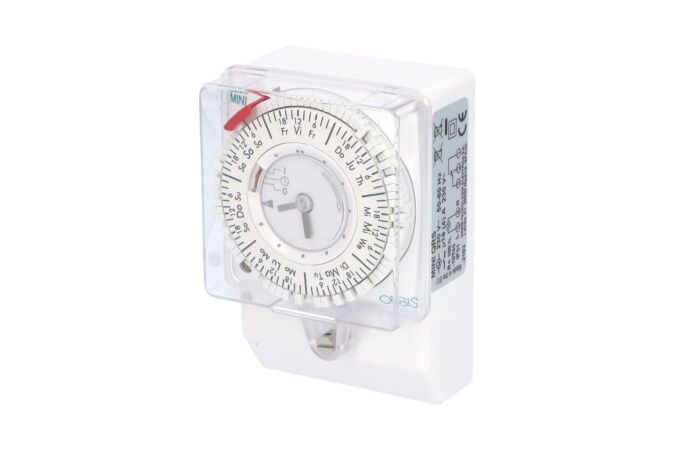 ORBIS Hodiny spínací MINI-QRS Analogové týdenní 16A 230V IP20