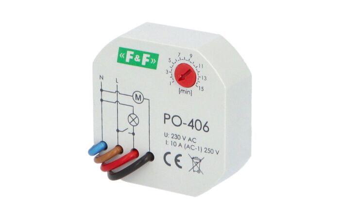 F&F Relé PO 406 časové s doběhem
