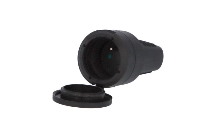 FAMATEL Spojka 2109 IP44, 250V/16A, GUMA, černá