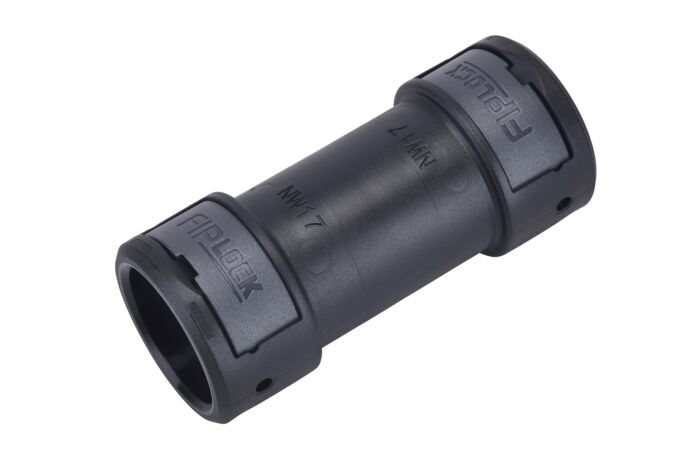 FRÄNKISCHE Spojka ACPA-12B FIPLOCK®ONE 12-12 mm UV odolná plast černá