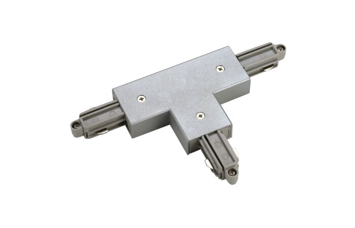 T-spojka pro vysokonapěťové 1fázové přisazené lišty, uzemnění vnější, vpravo, stříbřitě šedá