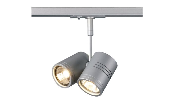 SLV Svítidlo BIMA 2 50W GU10 2bodové bodové pro 1okruhovou lištu IP20 šedá