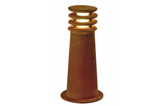 SLV Svítidlo RUSTY 40 11W E27 lampa stojací 40cm IP55 rezavá