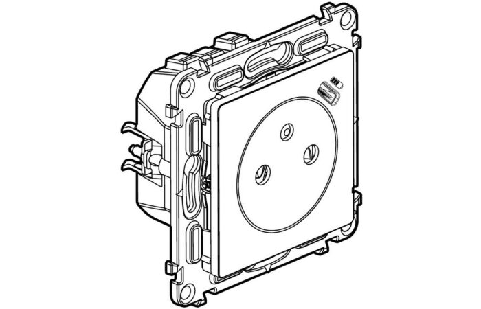 LEGRAND Zásuvka VALENA 753136 2P+T/USB-C bílá