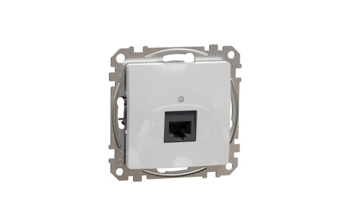 SCHNEIDER Sedna Design & Elements Datová zásuvka 1xRJ45 kat. 6 UTP alu