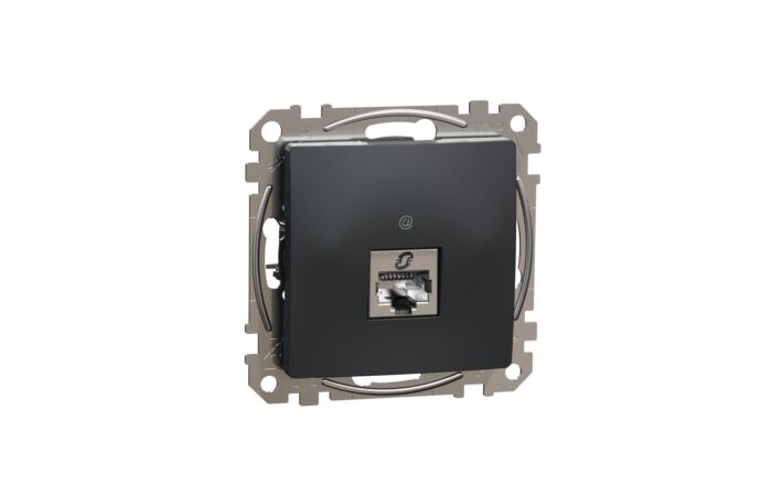 SCHNEIDER Sedna Design & Elements Datová zásuvka 1xRJ45 kat. 6A STP antr