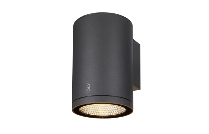 ENOLA ROUND L, single Outdoor, nástěnné LED svítidlo, antracitové, CCT 3000/4000K