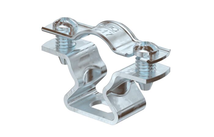 OBO BETTERMANN Distanční příchytka, s připojovacím závitem M6, 14-17mm, Ocel, St, žárově zinkováno ponorem, DIN EN ISO 1461 typ ASL 733 17 FT