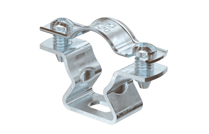 OBO BETTERMANN Distanční příchytka, s připojovacím závitem M6, 17-20mm, Ocel, St, žárově zinkováno ponorem, DIN EN ISO 1461 typ ASL 733 20 FT