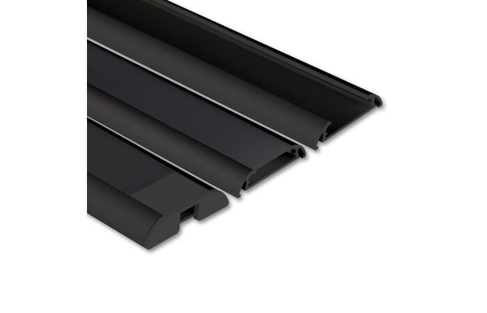 Profil AL 40/9mm PXA komplet černý 2m