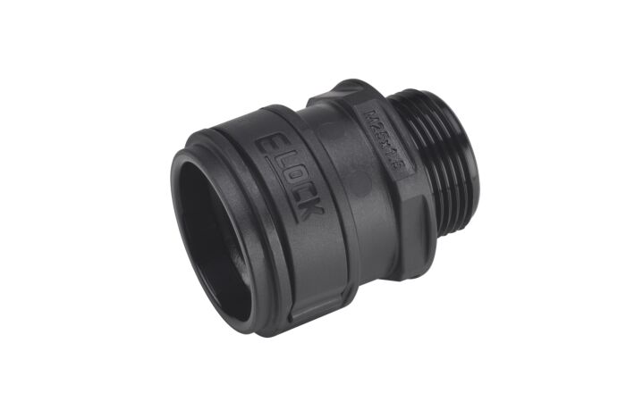 FRÄNKISCHE Šroubení E-Lock M25x1,5 černá