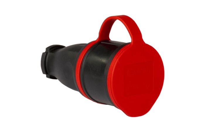 TP ELECTRIC Spojka 116-VG 16A/250V guma IP44 černá