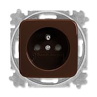 ABB REFLEX SI Zásuvka 6619B-A06357 H s clonkami, bezšroubové svorky, IP40,hnědá