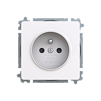 ABB REFLEX SI Zásuvka 6619B-A06357 R s clonkami, bezšroubové svorky, IP40, červená