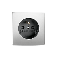 ABB FUTURE LINEAR Zásuvka 6619B-A06357866 s clonkami, bezšroubové svorky, IP40, ušlechtilá ocel