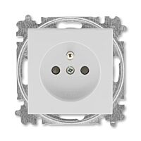ABB LEVIT Zásuvka 6619H-A06557 03 s clonkami, rozměr 55 x 55 mm, IP40, šedá