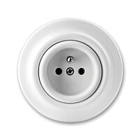 ABB DECENTO Zásuvka 6619K-C06347 bezšroubové svorky, IP20, bílá (porcelán)