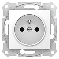 SCHNEIDER Zásuvka Sedna 2P+PE s děts. clon. polar