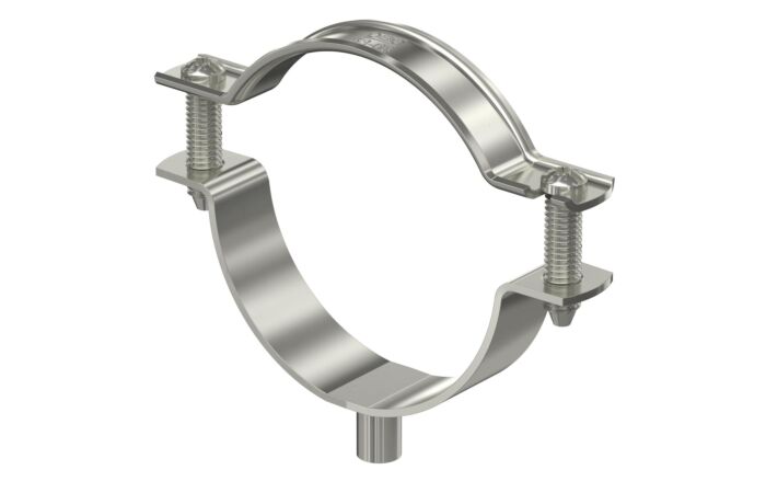 OBO BETTERMANN Distanční příchytka, s připojovacím závitem M6, 53-63mm, Nerez, materiál 1.4571 A4, 1.4571 typ ASG 732 63 A4