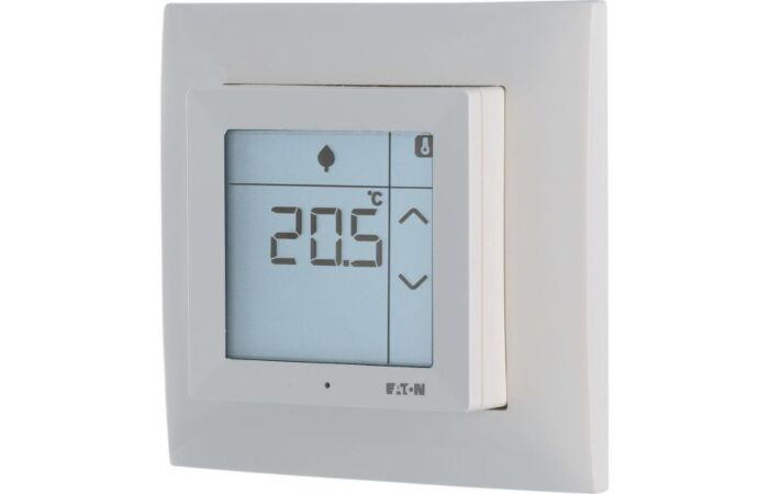 EATON Termostat CPAD-00/198 dotykový s vlhkoměrem 5-95 % IP20 bílá