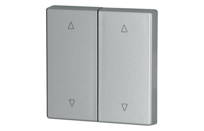 Kryt RF tlačítka 2x1/2 55x55 mm lesklý,