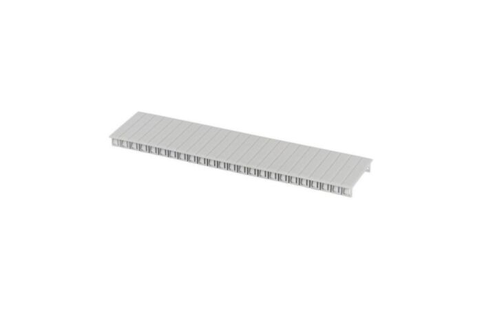 EATON Záslepka BS 12TE lámatelná pro výřezy 45mm, 12 modulů TE, šedá