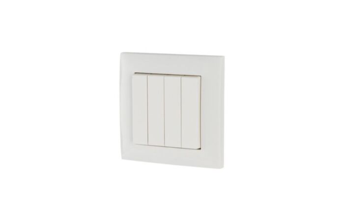 EATON Tlačítko CPAD-00/195 RF 8násobné včetně rámečku 55x55mm IP20 bílá lesk