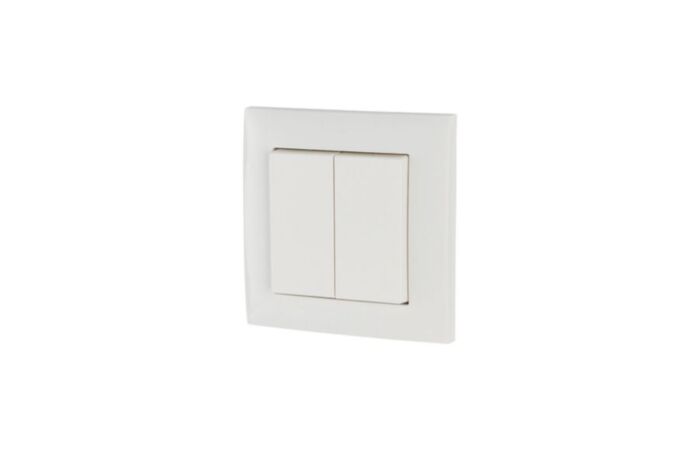 EATON Tlačítko RF 2násobné 55x55mm IP20 bílá lesk