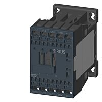 SIEMENS Stykač AC-3, 12A/5,5kW/400V, 3pólový, DC 24V, funkční modul volitelný, 1 NC, pružinová svorka